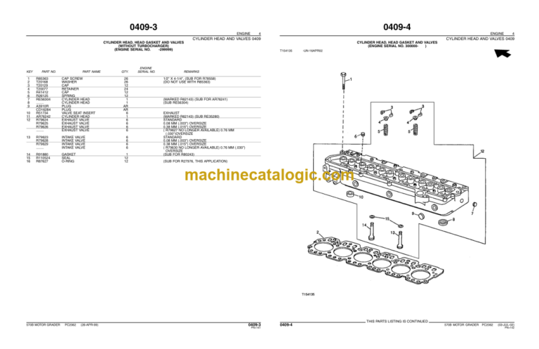 John Deere 570B MOTOR GRADER Parts Catalog