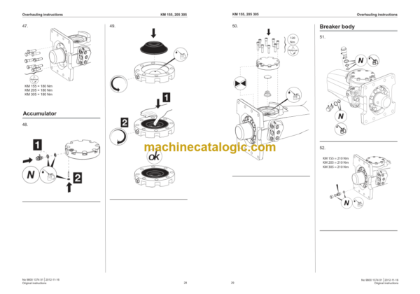 Kubota Overhauling instruction of 155 205 305 Workshop Manual