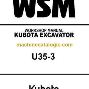 Kubota KX057-4 U55 U55-4 Excavator Workshop Manual