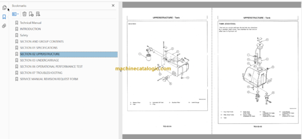 Hitachi EX8 EX12 EX15 EX22 EX30 Excavator Technical and Workshop Manual