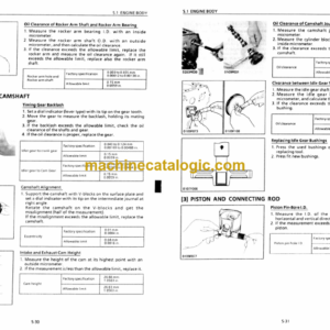 Kubota WG750-B Gasoline Engine Workshop Manual