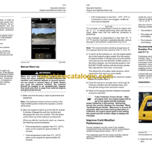 Cat 330 Excavator Operation and Maintenance Manual