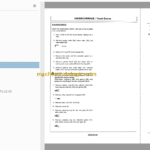 Hitachi EX8 EX12 EX15 EX22 EX30 Excavator Technical and Workshop Manual