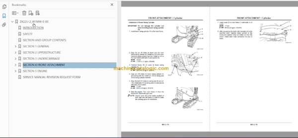 Hitachi ZX22U-2 Hydraulic Excavator Technical and Workshop Manual