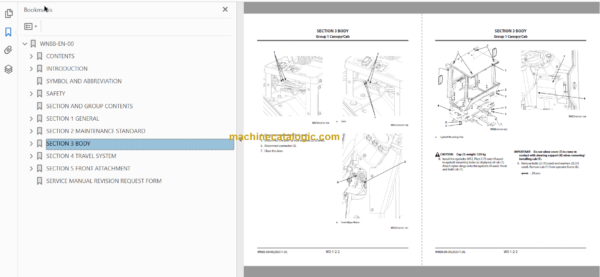 Hitachi ZW30-5B Wheel Loader Technical and Workshop Manual