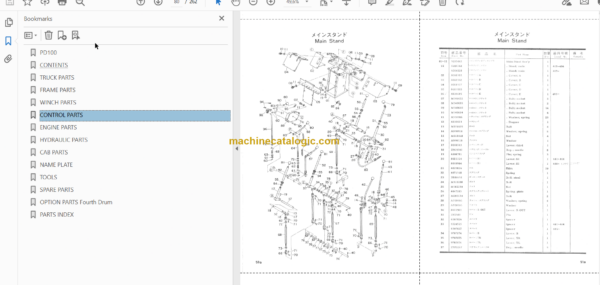 PD100 Pile Driver Full Parts Catalog