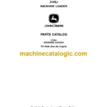 John Deere 315SJ BACKHOE LOADER Parts Catalog