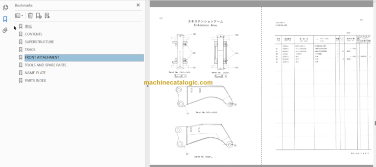 RX2000 Leaderless Pile Driver Full Parts Catalog