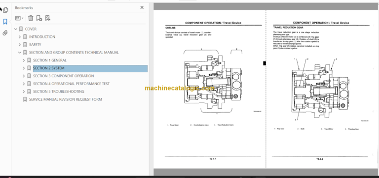 Hitachi EX8-2B Excavator Technical and Workshop Manual