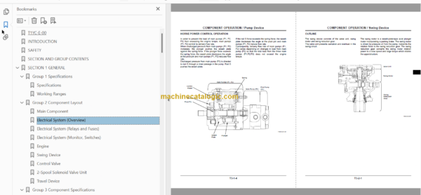 Hitachi ZX27-3 Hydraulic Excavator Technical and Workshop Manual