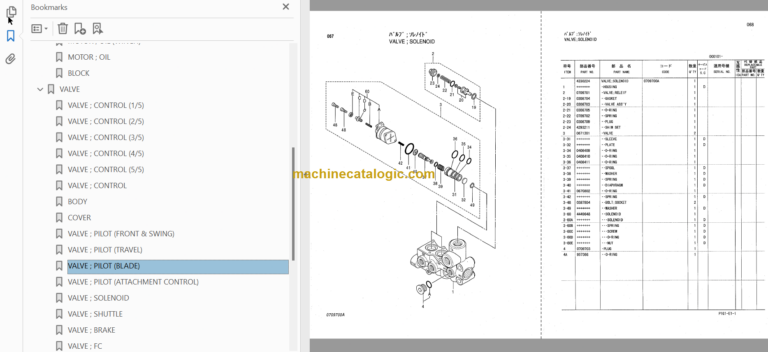 RX2300 Leaderless Pile Driver Full Parts Catalog