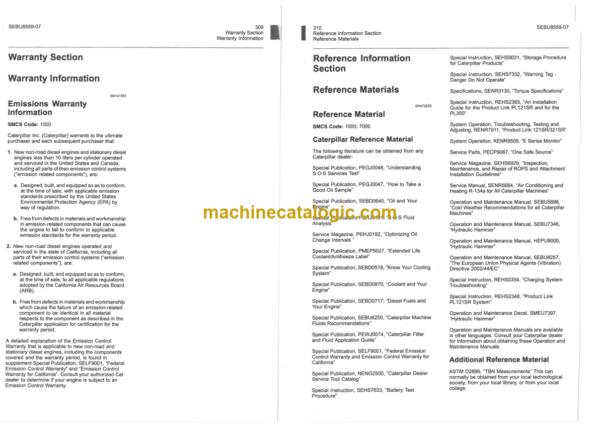 CAT 336E Operation and Maintenance Manual