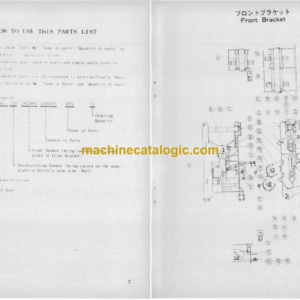 Hitachi PD9-60S Direct Coupled Type Pile Driver Parts Catalog