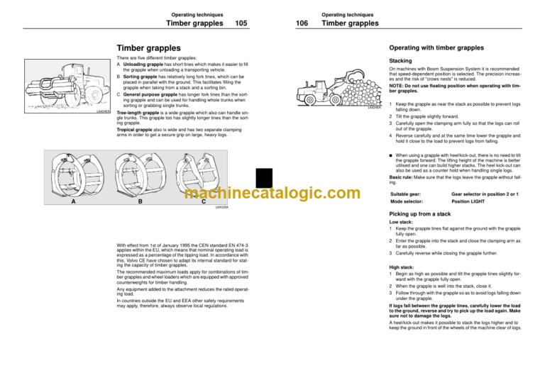 Volvo L90D L120D Operators Manual