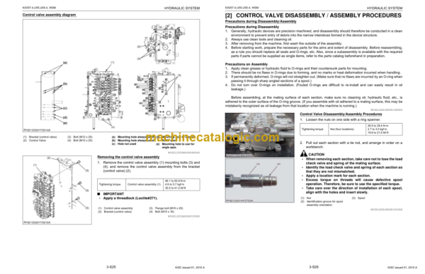 Kubota U35-4 Excavator Workshop Manual