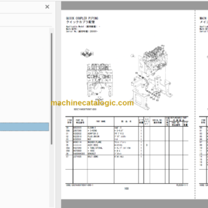 Hitachi ZX155W-7 Wheeled Excavator Parts Catalog & Equipment Components Parts Catalog