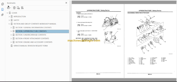 Hitachi EX8-2B Excavator Technical and Workshop Manual