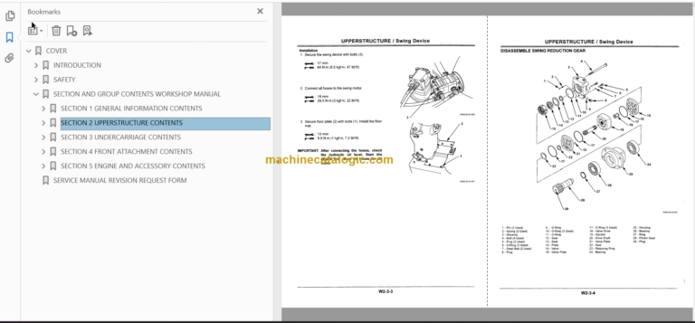 Hitachi EX8-2B Excavator Technical and Workshop Manual