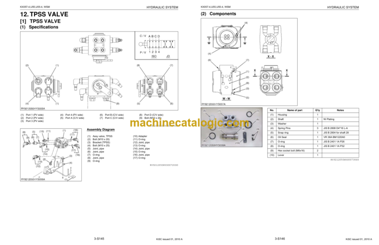 Kubota U35-4 Excavator Workshop Manual