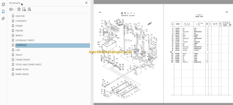 HE6010B Hydraulic Crawler Crane Parts Catalog