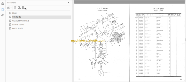 PD80 Crawler Crane Parts Catalog