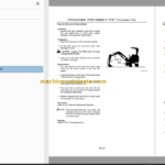 Hitachi EX17U Technical and Workshop Manual