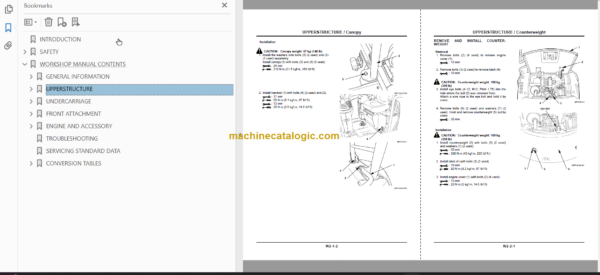 Hitachi EX17U Technical and Workshop Manual