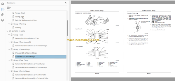 Hitachi ZW65 ZW75 ZW95 Wheel Loader Technical and Workshop Manual