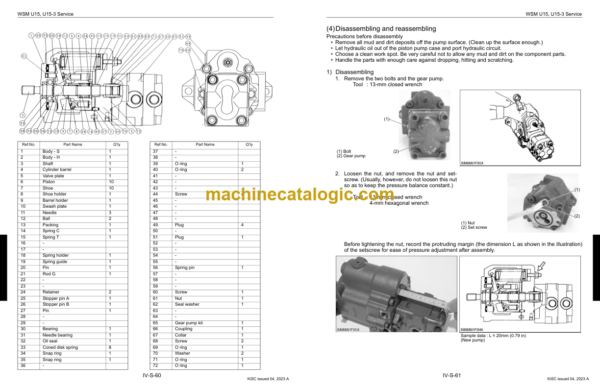 Kubota U15 U15-3 Excavator KiSC issued 04-2023 A Workshop Manual