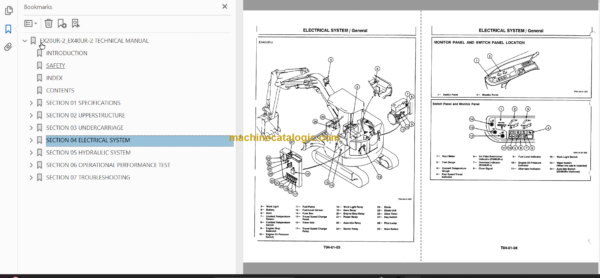 Hitachi EX20UR-2 EX30UR-2 EX40UR-2 Excavator Technical and Workshop Manual