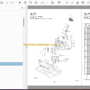 Hitachi ZX14-3 Parts Catalog & Equipment Components Parts Catalog