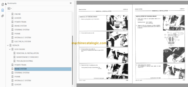 Hitachi LX30 Wheel Loader Service Manual