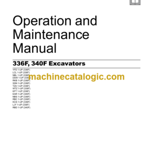 Cat 337F 340F Excavators Operation and Maintenance Manual