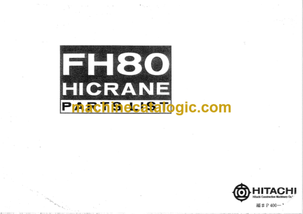 Hitachi FH80 Parts Catalog