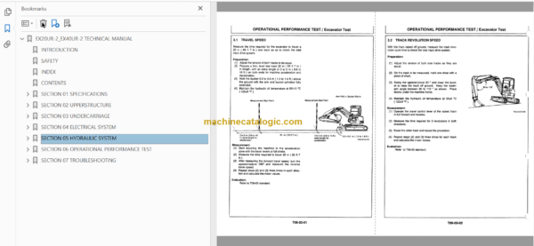 Hitachi EX20UR-2 EX30UR-2 EX40UR-2 Excavator Technical and Workshop Manual