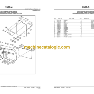 John Deere 644K Loader Parts Catalog