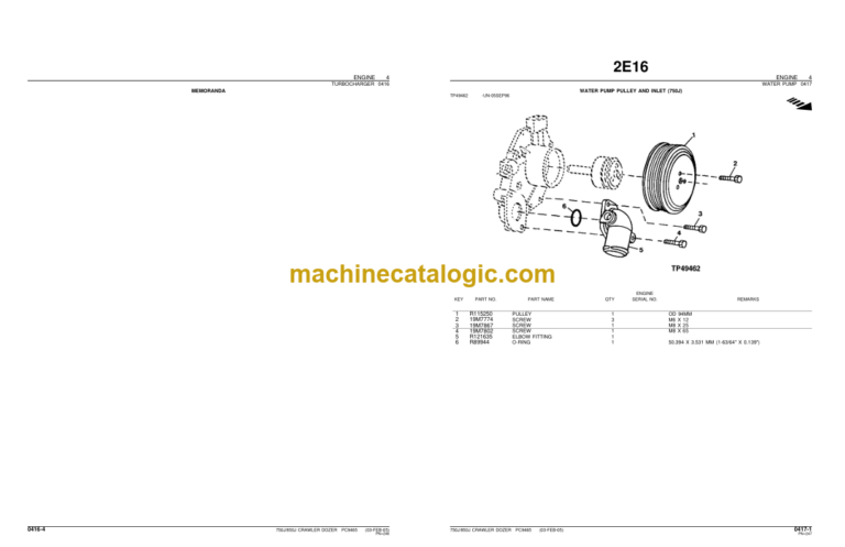 John Deere 750J 850J CRAWLER DOZER Parts Catalog