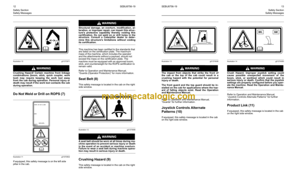 Cat 337F 340F Excavators Operation and Maintenance Manual