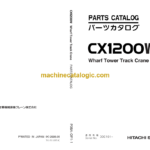 Hitachi CX1200W Wharf Tower Track Crane Parts Catalog