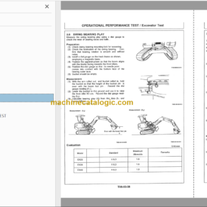 Hitachi EX25 EX35 EX40 Excavator Technical and Workshop Manual