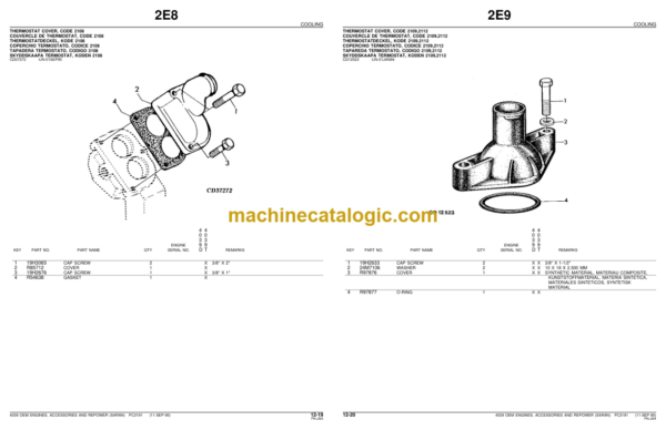 John Deere 4039 OEM Engines Accessories and Repower (Saran) Parts Catalog