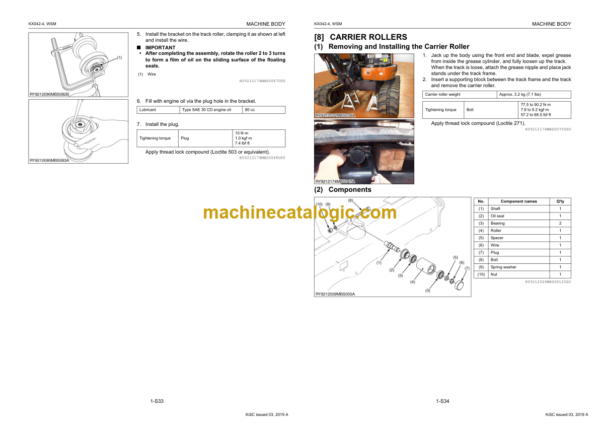 Kubota KX042-4 Excavator Workshop Manual