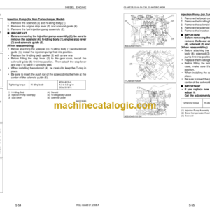 Kubota 03-M-E3B SERIES 03-M-DI-E3B SERIES 03-M-E3BG SERIES Workshop Manual