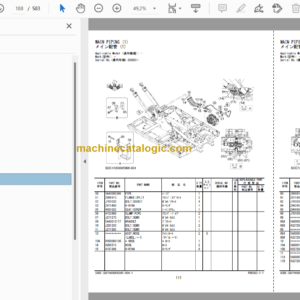 Hitachi ZX180LC-7 ZX180LCN-7 Hydraulic Excavator Parts Catalog & Equipment Components Parts Catalog