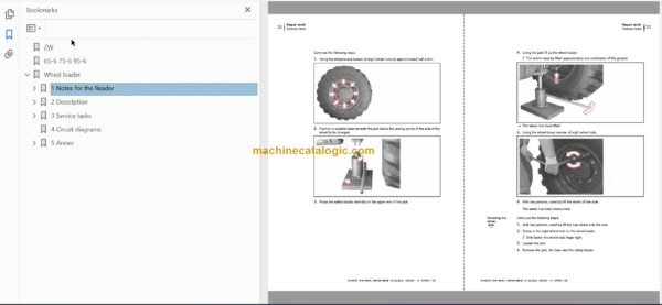 Hitachi ZW65-6C ZW75-6C ZW95-6C Wheel Loader Technical and Workshop Manual