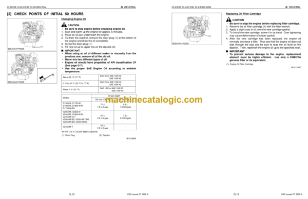 Kubota 03-M-E3B SERIES 03-M-DI-E3B SERIES 03-M-E3BG SERIES Workshop Manual