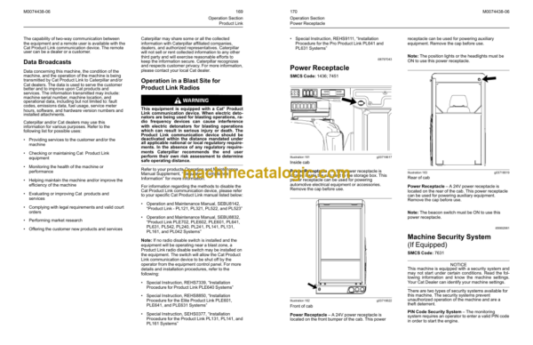 Cat M314F M316F Wheeled Excaxvators Operation and Maintenance Manual