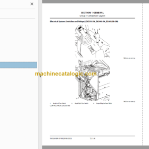 Hitachi ZX35U-5N ZX50U-5N ZX60USB-5N Hydraulic Angle Blade Technical and Workshop Manual