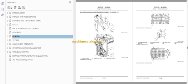 Hitachi ZX35U-5N ZX50U-5N ZX60USB-5N Hydraulic Angle Blade Technical and Workshop Manual