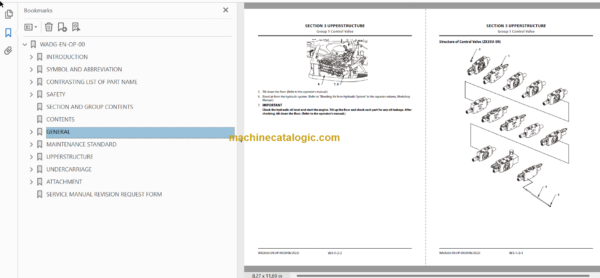 Hitachi ZX35U-5N ZX50U-5N ZX60USB-5N Hydraulic Angle Blade Technical and Workshop Manual